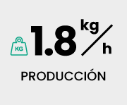 Rendimiento de la peladora MT Dry 100
